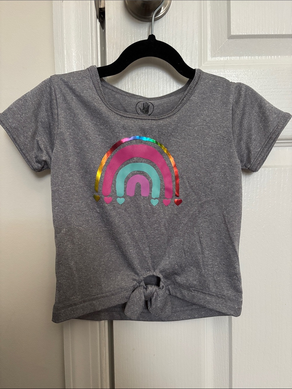 Body Glove Gray Short-Sleeve Tee with Metallic Rainbow